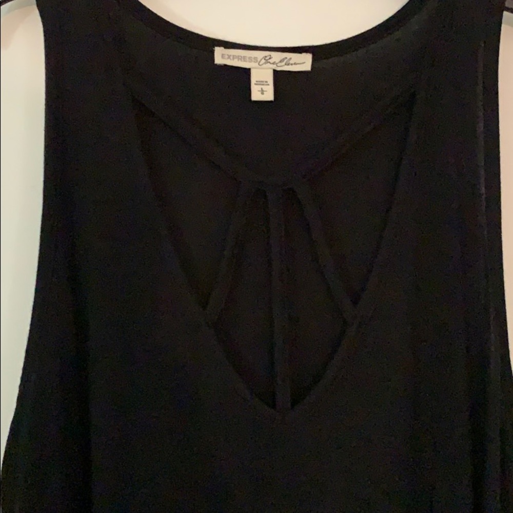 Express black tank top